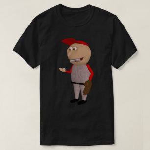 Camiseta do Johnny de Beisebol (Receptor Vermelho)