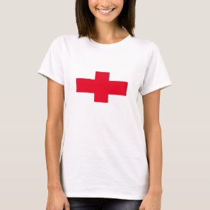 Camiseta do Jubileu com cruz vermelha como a bande