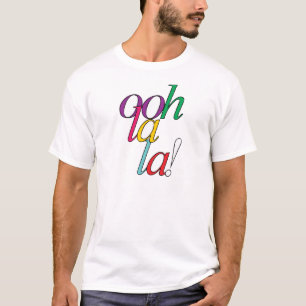 Camiseta Do "la corajoso do La ooh!" em multi cores