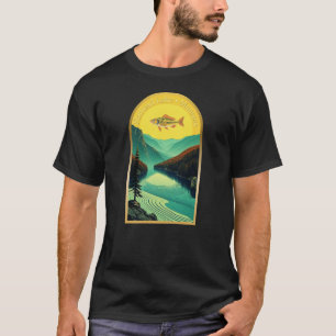 Camiseta do lago de Flathead Montana