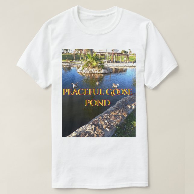 Camiseta do Lago de Ganso Pacífico (Frente do Design)