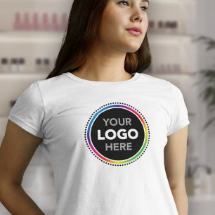 Camiseta do logotipo comercial feminino - Grande I