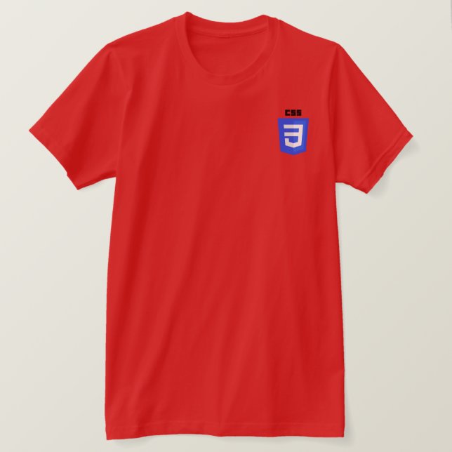 Camiseta do Logotipo CSS3 (Frente do Design)