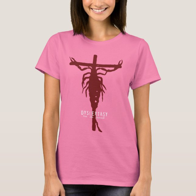 Camiseta do logotipo da dislextasia (Frente)