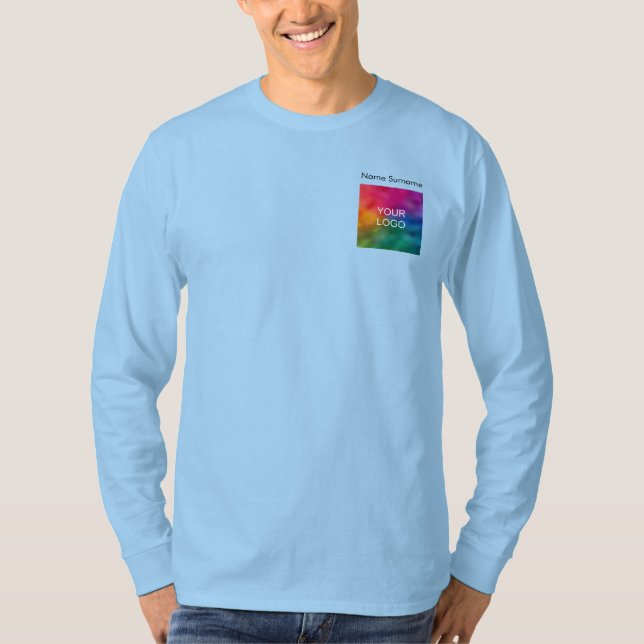 Camiseta do logotipo da empresa de Design frontal (Frente)