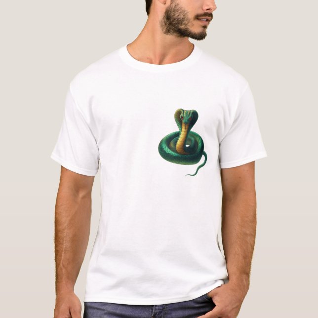 Camiseta do logotipo Emerald Cobra - Seringa sutil (Frente)