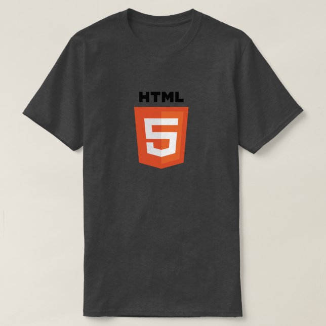 Camiseta do Logotipo HTML5 (Frente do Design)