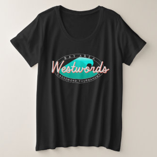 Camiseta do logotipo inverso Westwords (tamanho ma