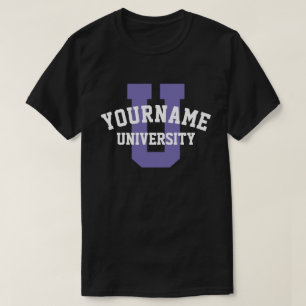 Camiseta Do Logotipo Personalizado Da Sua Universi