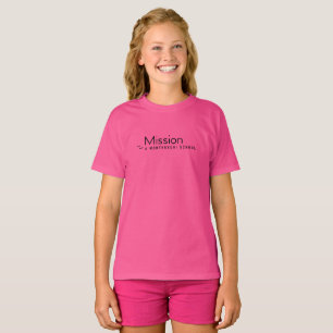 Camiseta do logotipo preto Missão Montessori