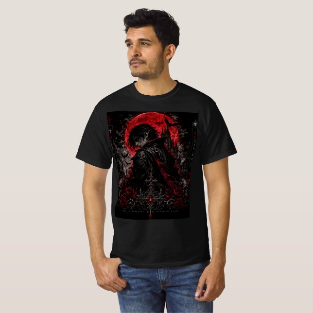 Camiseta do Lorde Vampiro da Lua de Sangue (Frente Completa)