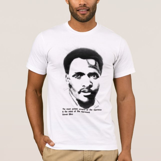 Camiseta do lutador da liberdade de Steven Biko (Frente)