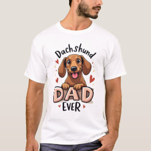 Camiseta do Melhor Pai Dachshund de Sempre