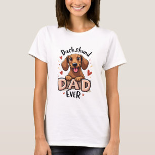 Camiseta do Melhor Pai de Dachshund de Sempre