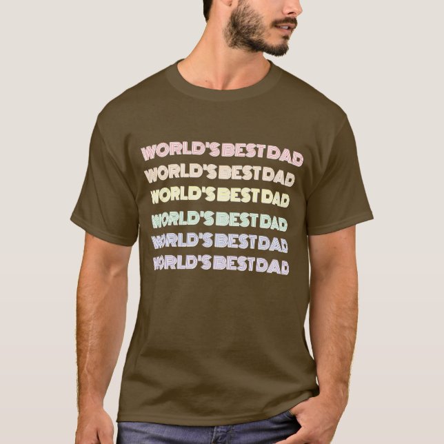 Camiseta do Melhor Pai do Mundo  (Frente)