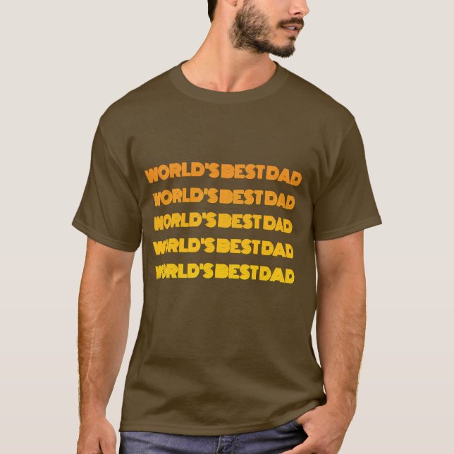Camiseta do Melhor Pai do Mundo  (Frente)