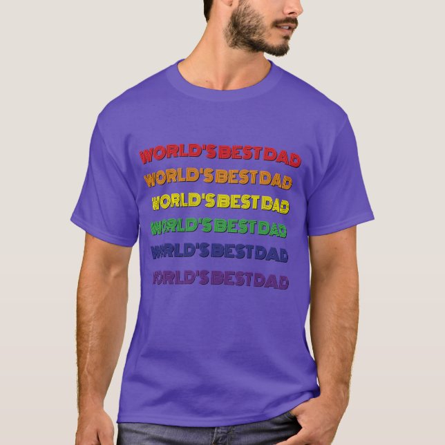 Camiseta do Melhor Pai do Mundo  (Frente)