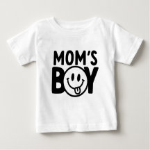 Camiseta do menino da mamãe design