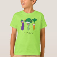 Camiseta do Menino das Crianças Engraçadas de Vege