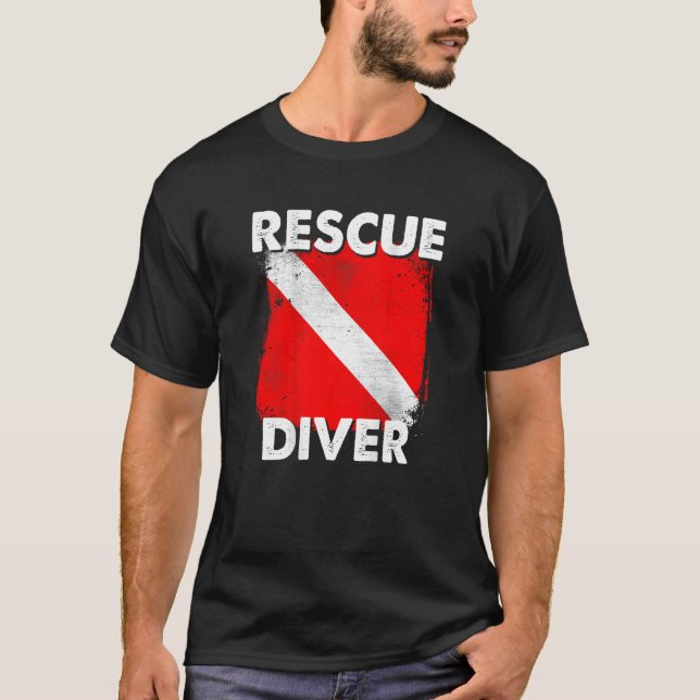 Camiseta do mergulhador SCUBA para instrutores, es (Frente)