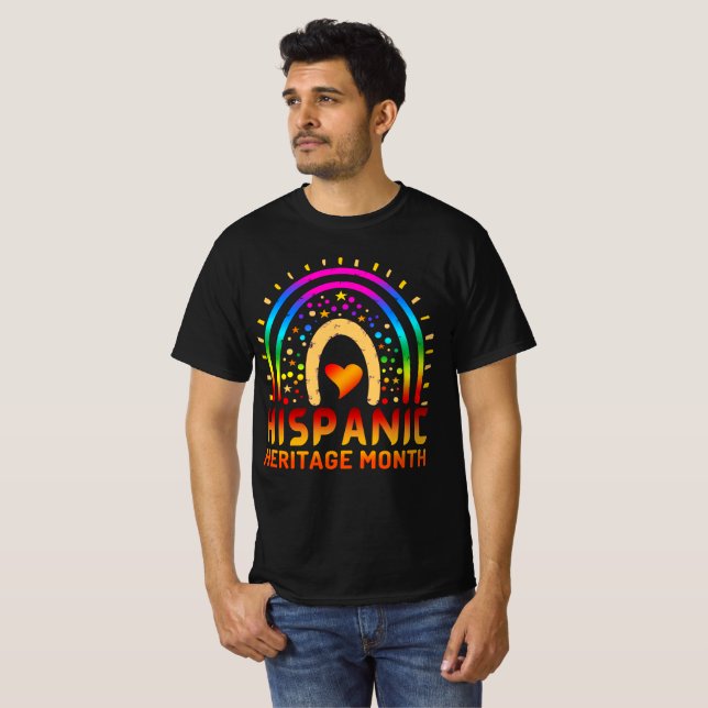 Camiseta do Mês da Herança Hispânica (Frente Completa)