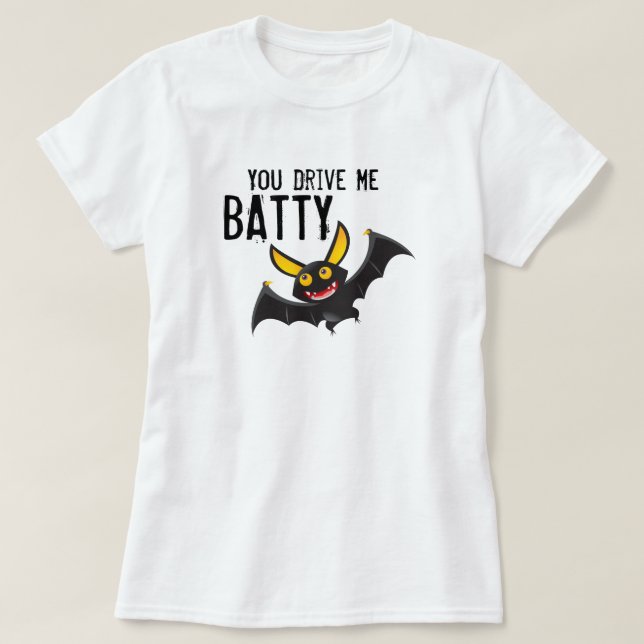 Camiseta do Morcego de Halloween (Frente do Design)