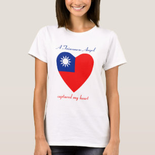 Camiseta do Namorado da Bandeira de Taiwan