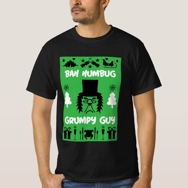 Camiseta do Natal Mal-Humorado (Frente)