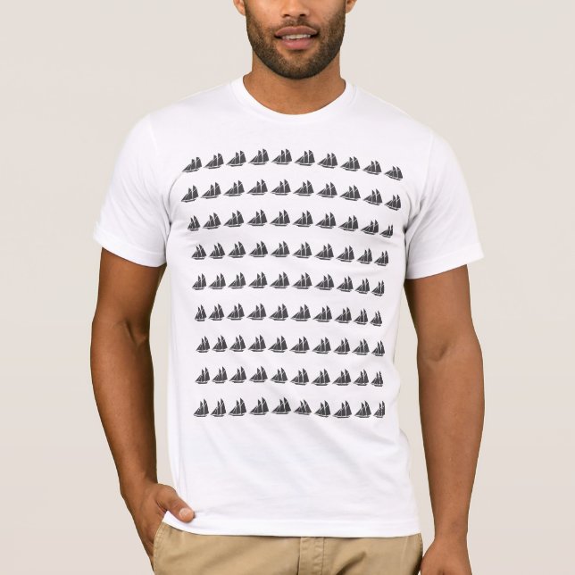 Camiseta do navio à vela (Frente)