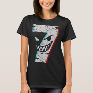 Camiseta do Número 7 Mau - Piada do 7 Comeu 9 Meme