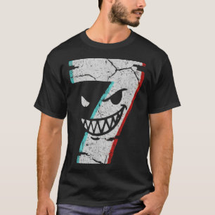 Camiseta do Número 7 Mau - Piada do 7 Comeu 9 Meme