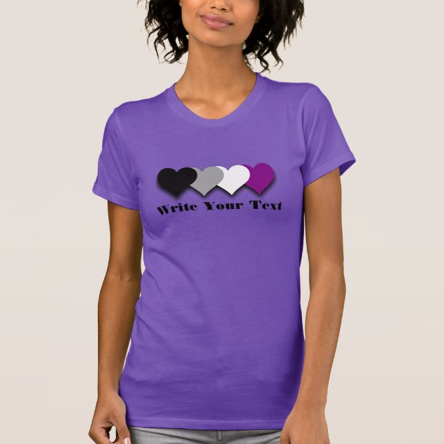 Camiseta do orgulho da assexualidade (Frente)