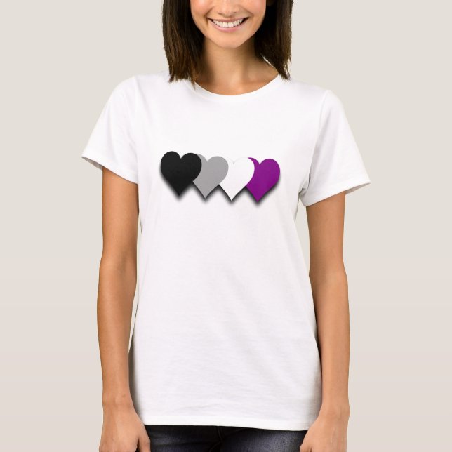 Camiseta do orgulho da assexualidade (Frente)