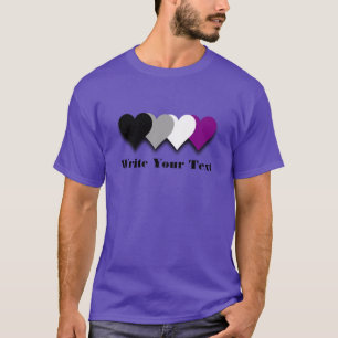 Camiseta do orgulho da assexualidade