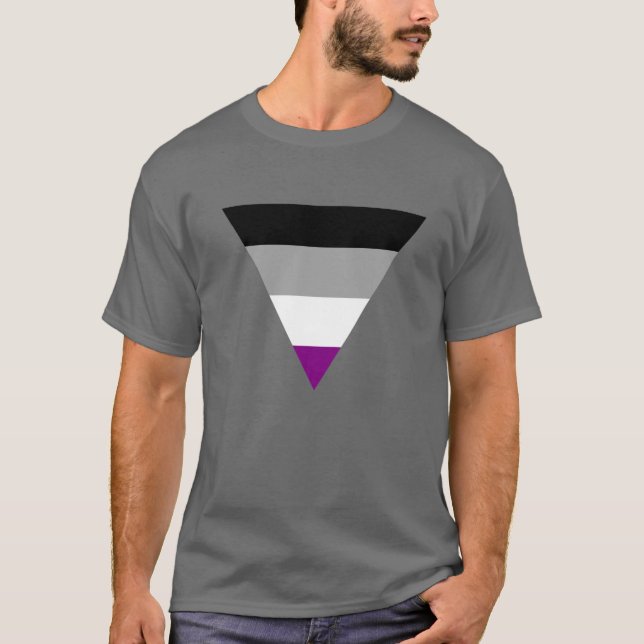 Camiseta do Orgulho do Triângulo Assexual (Frente)