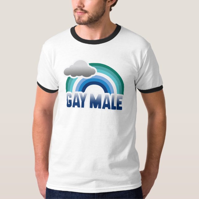 Camiseta do Orgulho Gay Masculino (Frente)