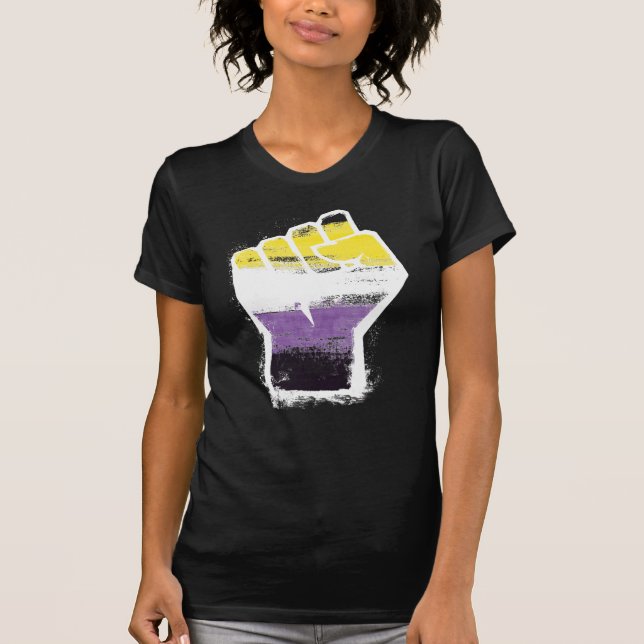 Camiseta do Orgulho Não Binário (Frente)