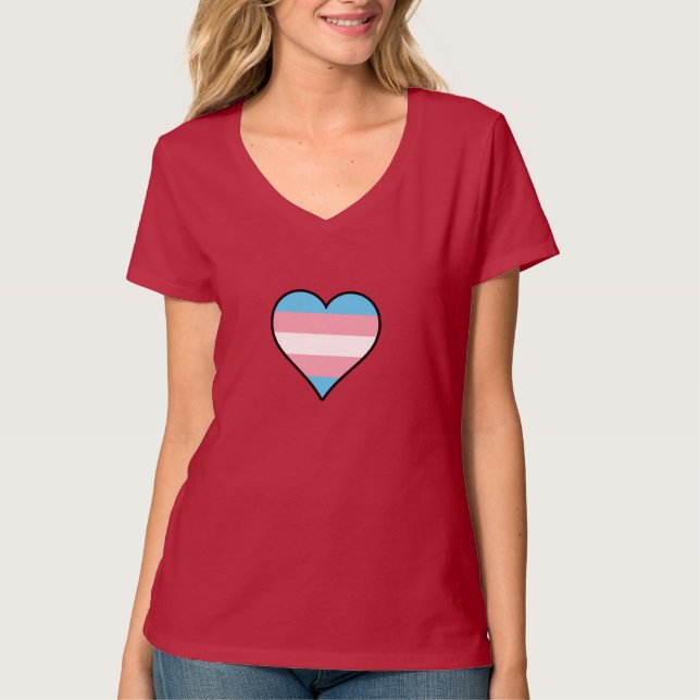 Camiseta do orgulho transgénero (Frente)