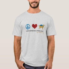Camiseta do Ouro da Paz de Amor