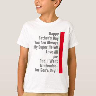 Camiseta Do pai divertimento do super-herói sempre meu