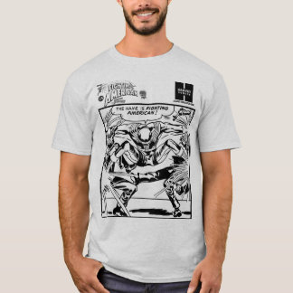 Camiseta do Painel de Ação do Lutador Americano