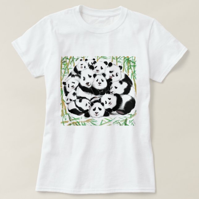 Camiseta do Panda Engraçado (Frente do Design)