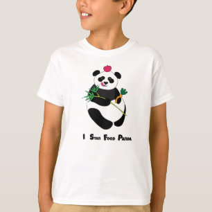 Camiseta do Panda Fofo - Amante de Comida