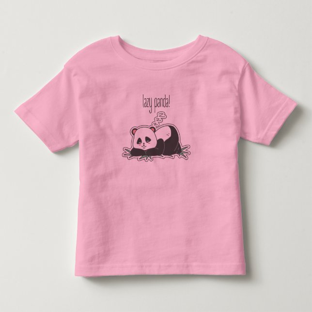 Camiseta do Panda Preguiçoso (Frente)