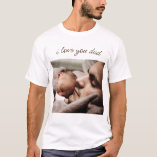 Camiseta do Papai com Foto Personalizada e Texto -