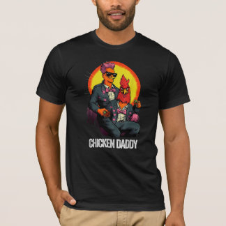 Camiseta do papai frango engraçado 