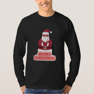 Camiseta do Papai Noel Descolgado de Natal