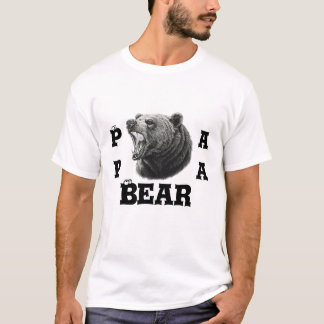 Camiseta do Papai Urso – Grizzly Feroz e Orgulhoso