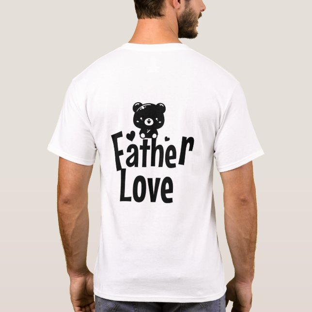 Camiseta do Papai Urso – Protetor & Guia | Panda F (Verso)