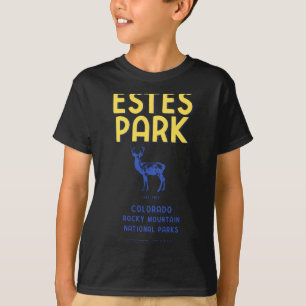 Camiseta do Parque Nacional Elk Estes Park Colorad